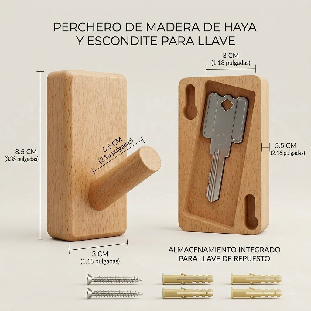 Gancho Decorativo con Compartimento Oculto