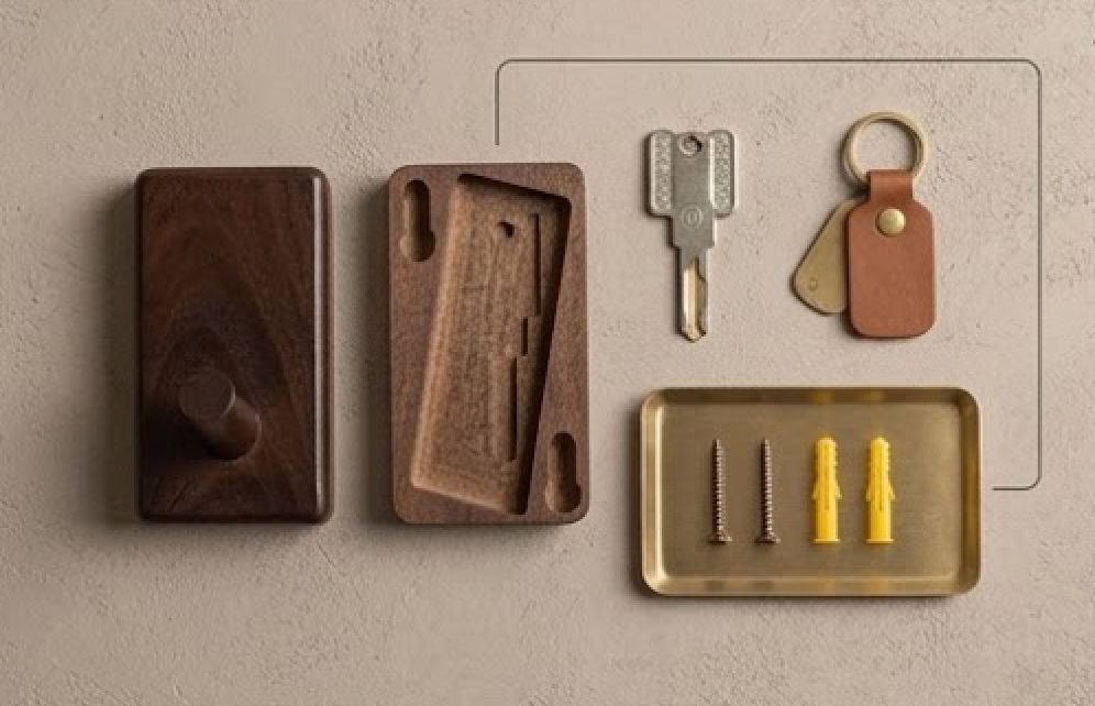 Gancho Decorativo con Compartimento Oculto