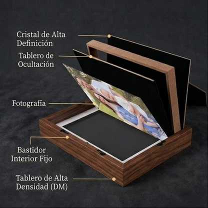 Marco Portafotos con Compartimento Secreto