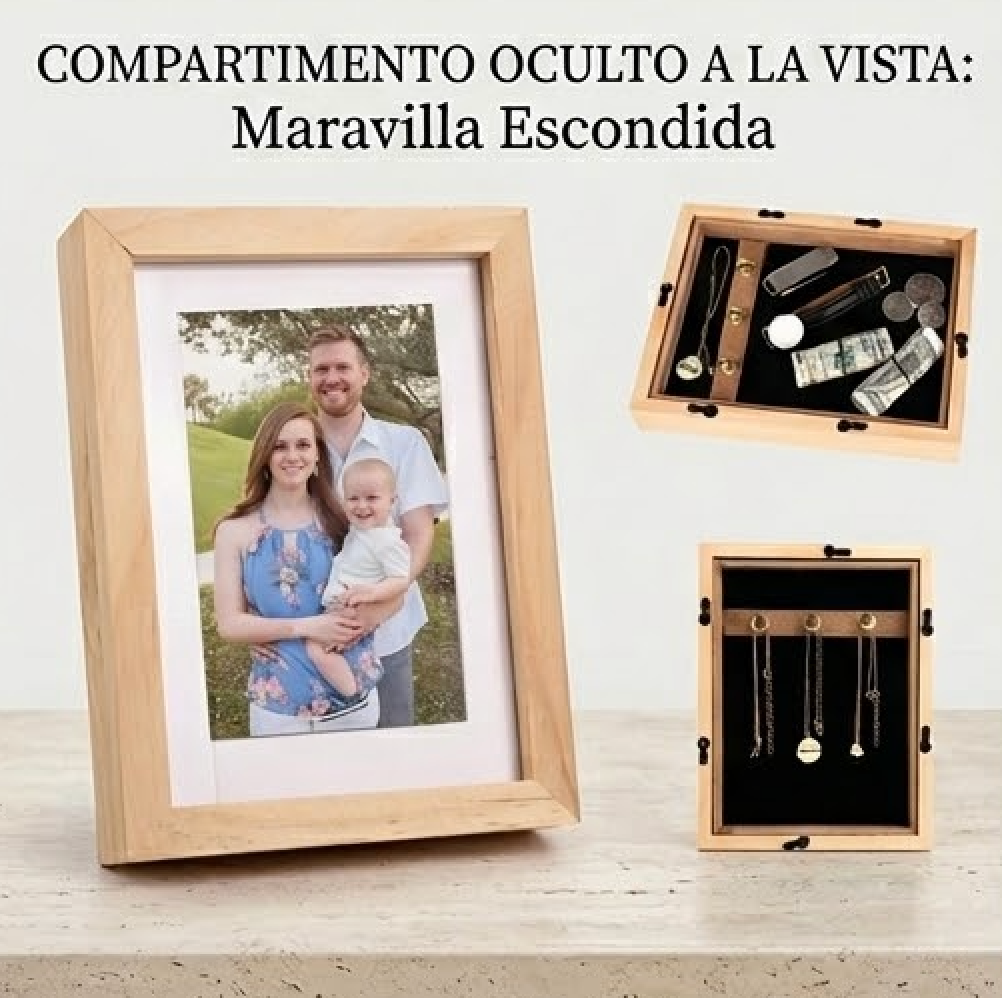 Marco Portafotos con Compartimento Secreto